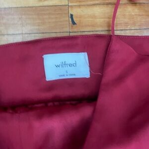 Aritzia satin babydoll dress